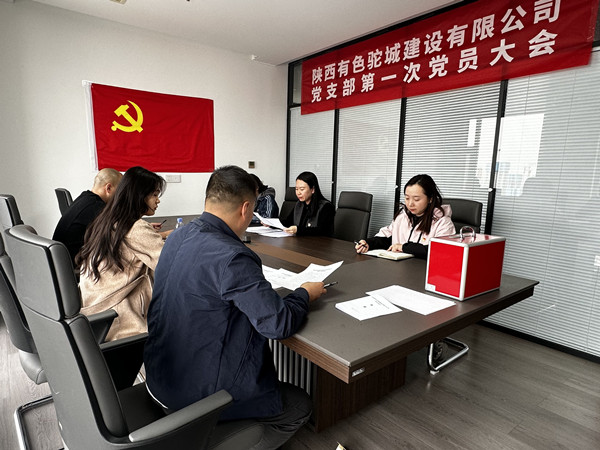 凝心聚力啟新程，有色駝城黨支部正式成立！